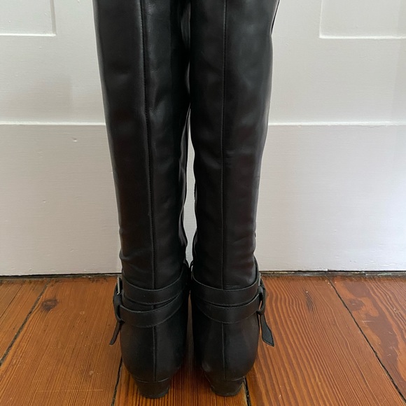 Lands End Canvas black leather boots, size 7 - Picture 6 of 8